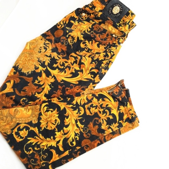 VERSACE couture 90s rare Medusa jeans - Picture 1 of 9